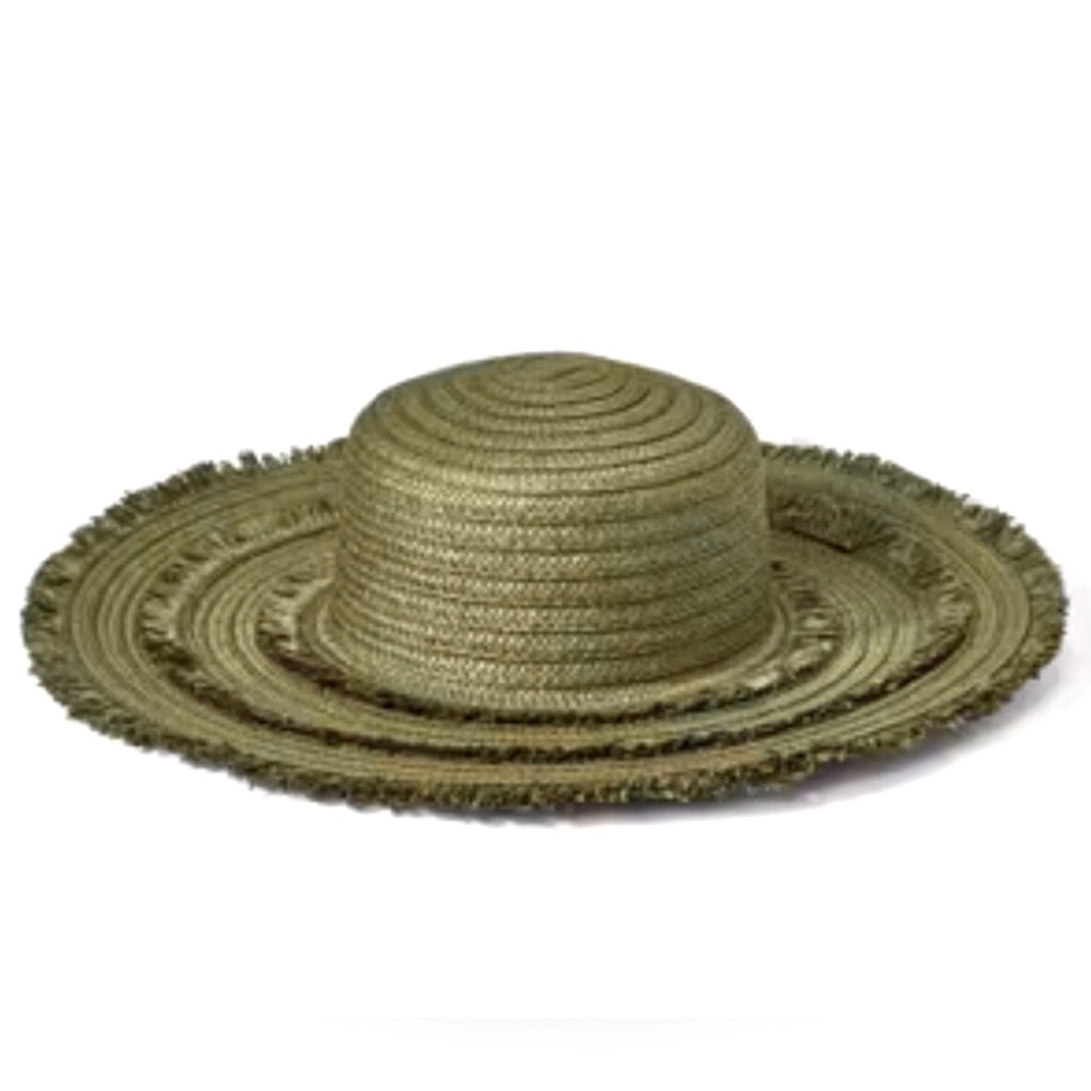 Shade & Shore Green Straw Sun Hat